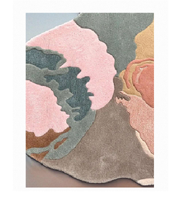Tapis contemporain abstrait en laine, sculpté à la main, forme irrégulière, tapis doux pour salon, chambre à coucher, décoration intérieure, pièce d'ameublement - Product Image 1