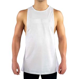 เสื้อกล้ามออกกำลังกายผ้าฝ้ายถักทอระบายอากาศได้ดีสำหรับผู้ชายเสื้อกล้ามสำหรับวิ่งออกกำลังกายฟิตเนส100% น้ำหนักเบาออกแบบได้ตามต้องการ - Product Image 1