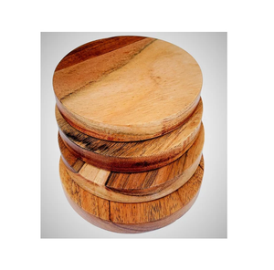 Posavasos de Madera de Diseño Moderno, Grosor Personalizado, Forma Cuadrada, con Soporte, Alfombrillas y Almohadillas - Product Image 5