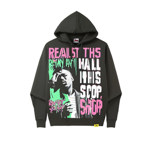 High Quality 100% Cotton Men's Pullover Sweatshirts Oversized Hooded <b>Tracksuits</b> Fashion Streetwear - Product Image 3