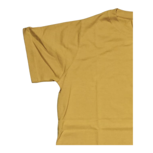 T-shirt essentiel pour homme à col rond – Coton 100 % premium, manches courtes, uni – T-shirt décontracté coupe classique couleur jaune moutarde - Product Image 3