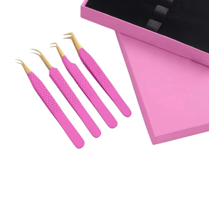 Ensemble de pinces à épiler professionnelles de précision en acier inoxydable, pointe inclinée, pointe pointue, pointe droite, outil de beauté pour l'épilation des sourcils - Product Image 1
