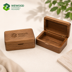 Boîte à savon personnalisée en bois massif écologique WEWOOD avec couvercle pour salle de bain et voyage - Product Image 1