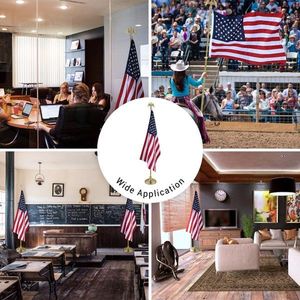 6FT Deluxe Presidential Office Flagpole Set with Gold Eagle Indoor American Flag Great for Sc - Product Image 6