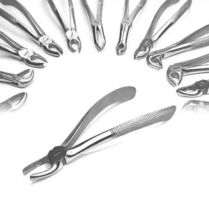 10 Adult Tooth Extracting Forceps Pliers Dental Set Surgical <b>Instruments</b> Manual High-<b>Temperature</b> Sterilized CE By Grip Surgical - Product Image 3
