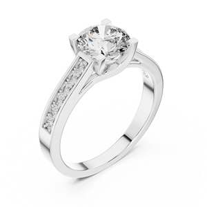 Hidden Halo 925 Sterling Silver Moissanite <b>Diamond</b> <b>Ring</b> Wholesale Engagement Jewelry OEM ODM Factory - Product Image 4
