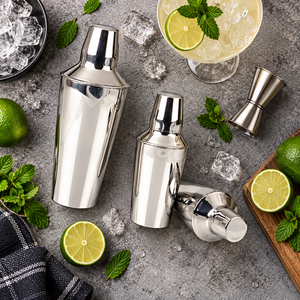 Juego de Coctelera de Metal Moderno y Ecológico de Alta Calidad, Capacidad de 500 ml, 2 Piezas, para Bartenders Profesionales en el Hogar, MAYUR EXPORTS - Product Image 6