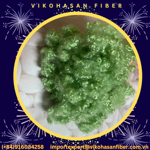 PSF 15D HCS แบบกลวงเคลือบซิลิโคนสีเขียว เกรด A ราคาถูก ผลิตโดย Vikohasan รีไซเคิลแล้ว สำหรับทำเบาะรองนอน - Product Image 4