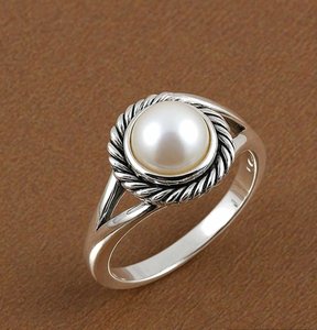 Anillo Delicado con Perla de Agua Dulce, Hecho a Mano, Plata de Ley 925, Chapado en Oro de 14K, Sin Níquel, Sin Plomo, Joyería Elegante para Regalo - Product Image 1