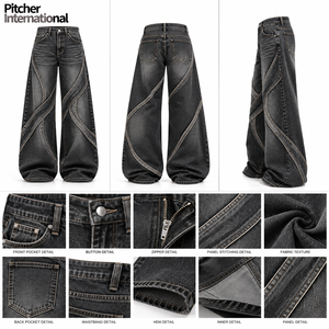 Wholesale mens <b>dark</b> wash <b>jeans</b> Custom mens <b>dark</b> wash <b>jeans</b> <b>Dark</b> wash <b>jeans</b> <b>Indigo</b> Cotton Denim Low MOQ - Product Image 6