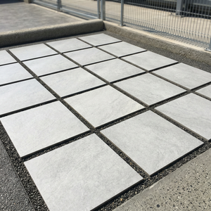 Azulejos de Porcelana para Piso de Exteriores, Antideslizantes, para Área de Piscina, 600x600 mm, Superficie Mate Rugosa, Grosor de 20 mm, Color Gris Piedra Martillada, 60x90 - Product Image 3