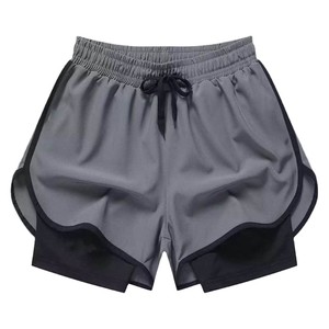 Pantalones Cortos Casuales para Hombre, Estilo Awrah, Hechos a Medida, Musulmanes, Hasta la Rodilla, Cintura Elástica, Color Sólido, 100% Algodón, Impermeables, Ecológicos, de Secado Rápido - Product Image 1
