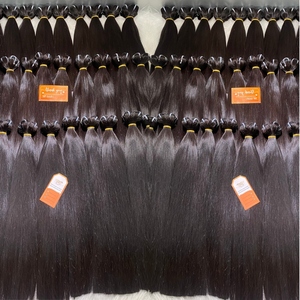 Extensiones de Cabello Virgen Natural Sin Procesar al Por Mayor de Fábrica, Estilo Liso, Doble Trama a Máquina, Larga Duración - Product Image 2