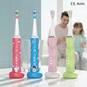 Brosse à dents électrique pour enfants, thème animaux de dessin animé, faible bruit (<45 dB), 16000-20000 VPM, 3 modes réglables, sonique, vente en gros directe usine - Product Image 1