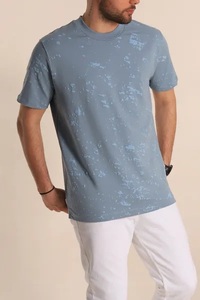 เสื้อยืดแขนสั้นผู้ชายทรงโอเวอร์ไซส์ ผ้าถัก 100% คอตตอน ลวดลายโลโก้ด้านหน้า รุ่นใหม่ล่าสุด แห้งเร็ว เป็นมิตรต่อสิ่งแวดล้อม - Product Image 3
