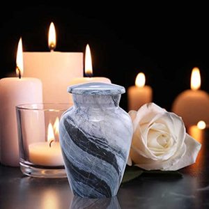 Executive Heritage Aluminum <b>Keepsake</b> <b>Memorial</b> Urn Funeral Ash Container Crafted With Artistic Surface And Fine Texture - Product Image 3