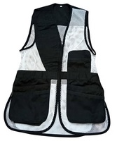 Gilet de tir respirant imprimé pour l'été, personnalisé, unisexe, sans manches, pour le tir au pigeon et la chasse au pigeon, en tissu extensible, pour adultes, avec poches frontales