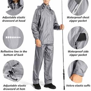 Veste de pluie pour homme, élégante, à capuche, longue, coupe-vent, thermique, imperméable, haute performance, pour activités de plein air, postée par Dress Sports - Product Image 5