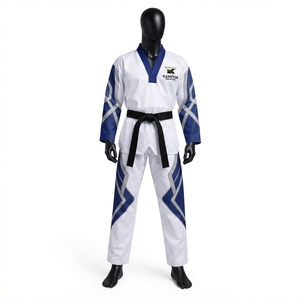 Uniforme de Taekwondo léger et confortable pour la boxe, tissu extensible en polyester/nylon, service OEM, prix bas, unisexe, adultes - Product Image 1
