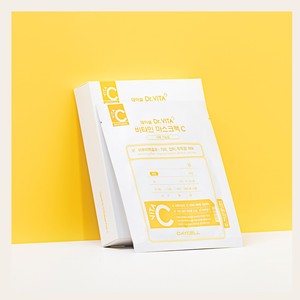 แผ่นมาส์กหน้าเกาหลี Deycell Korean K-Beauty Dr Vita Mask Pack C 25 กรัม 10 แผ่น ผลิตในเกาหลี แบบซอง - Product Image 5
