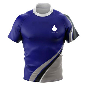 เสื้อกีฬา 100% โพลีเอสเตอร์ เสื้อรักบี้ขายดี คุณภาพพรีเมียม ระบายอากาศได้ดี สำหรับผู้ใหญ่ - Product Image 1