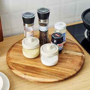 Planche à découper en bois de teck massif, monobloc, non collée, avec rainures profondes pour les jus, pour viande et légumes, épaisse, résistante aux fissures - Product Image 5