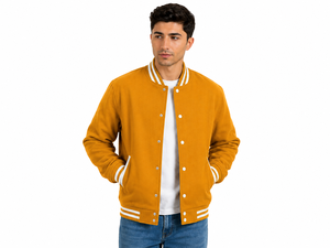 Custom Embroidered Varsity <b>Jacket</b> With Team Logo And Player Number Premium Chenille Patch Letterman <b>Jacket</b> With <b>Leather</b> Sleeves - Product Image 1