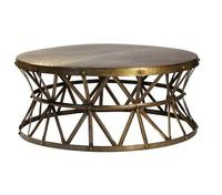 Table basse en métal couleur or, dernière arrivée, pour salle d'hôtes, salon, avec forme unique, table basse décorative
