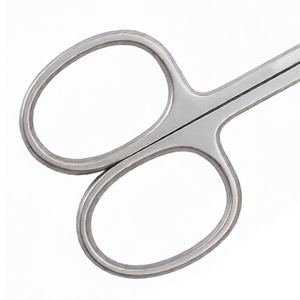 Pack of 2 Cuticle Scissors Set 3.5 Inch Straight & Curved Stainless Steel Manicure Pedicure <b>Nail</b> Care Professional Tools <b>Kit</b> - Product Image 4