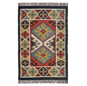 Tapis d'extérieur pliables, tissés à la main en jute et laine, kilims pour salon, chambre et bureau - Product Image 4