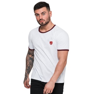 Vente en gros, logo de votre marque personnalisé, t-shirt 100% coton vierge pour hommes, t-shirts unis décontractés pour hommes - Product Image 1
