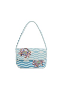 Elegante Bolso Bandolera Bordado a Mano con Cuentas de Semillas y Correa Ajustable - Product Image 4