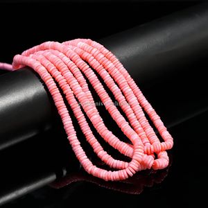 ลูกปัดโอปอลสีชมพูธรรมชาติแบบเรียบ ขนาด 6 มม. 7 มม. ลูกปัดพลอยโอปอลธรรมชาติ ความยาว 16 นิ้ว สำหรับทำเครื่องประดับ ขายส่ง - Product Image 2