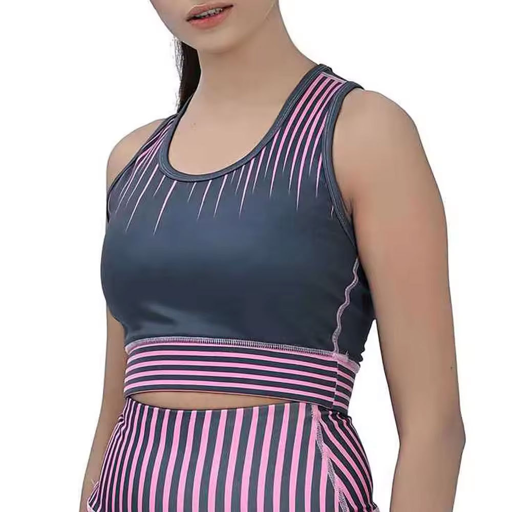 Women's Medium Support Yoga Sports Bra-Breathable Lightweight Washed Plus Size Front Logo Animal Leopard High Quality Moisture