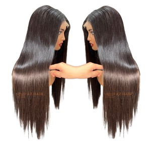 <b>Wigs</b> Human Hair Bone Straight 22 Inches 2x6 Swiss Lace Front <b>Wigs</b> Natural Color Remy Hair Cuticle Aligned Raw Vietnamese Hair - Product Image 4