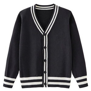 Cárdigan personalizado con cuello en V para universidad, hermandad Delta Sigma, suéteres para mujer, tejido acrílico, logotipo de chenilla, aplique, ropa griega - Product Image 3