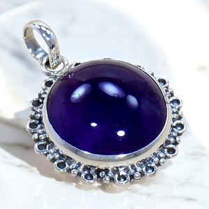 Colgantes y Dijes de Plata de Ley 925 con Gema de Amatista, Joyería al por Mayor, Última Tendencia, Gemas a Granel - Product Image 2