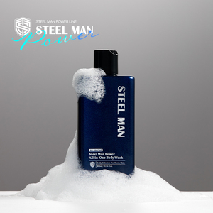 Coreano Steelman Power AllinOne Body Wash per la pelle degli uomini sensibili e AcneProne