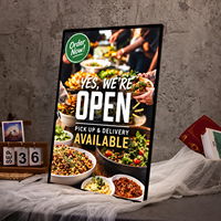 Boîte à lumière rotative personnalisée, affichage publicitaire LED, panneau double face pour la promotion commerciale des magasins de détail