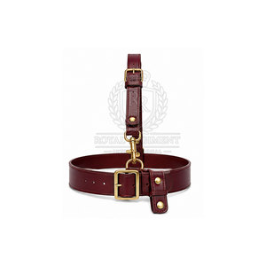 Ceinture Sam Browne en cuir personnalisée avec sangle robuste, boucle classique et ajustement réglable pour tenue formelle - Product Image 2