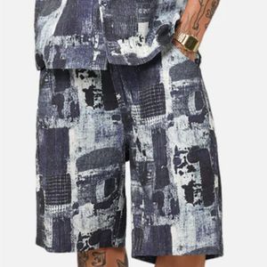 Pantalones Cortos de Verano para Hombre 2026, Estilo Vintage, 100% Algodón, Secado Rápido, Transpirables, Estilo Urbano, Desgastados, Corte Holgado, Hip Hop - Product Image 1