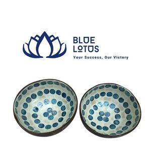 Tazón de Coco con Mosaico de Perlas Hecho a Mano en Vietnam, Diseño Clásico, Apto para Lavavajillas, para Decoración del Hogar, Regalo Decorativo - Product Image 1