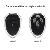 Télécommande universelle 4 boutons 433 MHz avec code d'apprentissage fixe, portée 30 m, pile AAA pour portail de garage (Modèle HFY521)