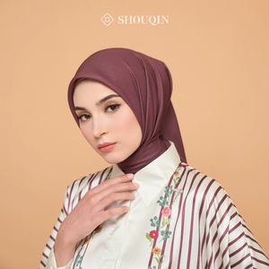 SHOUQIN Nala Premium Voile Carré Hijab Découpé au Laser Couleur Unie Léger Respirant Foulard Musulman Quotidien Doux pour Femme Musulmane - Product Image 4