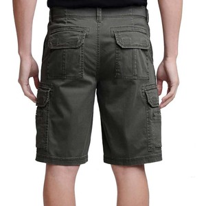 Men's <b>Cargo</b> <b>Shorts</b> Solid Color Canvas Breathable Mid Waist Button Fly Casual Bermuda <b>Shorts</b> with Utility Pockets - Product Image 4