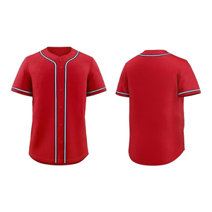 เสื้อเบสบอลแขนสั้นพิมพ์โลโก้ตามสั่ง คุณภาพระดับมืออาชีพ คุณภาพดีเยี่ยม สำหรับขายออนไลน์ - Product Image 1