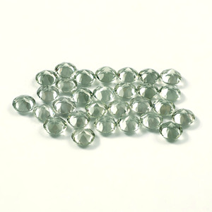 Amatista verde natural redonda de 4x4 mm facetada, piedra preciosa suelta de grado AAA para la fabricación de joyas, anillos, colgantes, pendientes y collares. - Product Image 2