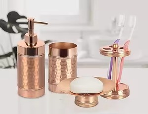 Modern Design Metal <b>Bathroom</b> <b>Set</b> Stylish Bath <b>Accessories</b> Collection for Contemporary Home Hotel Resort Vanity - Product Image 4