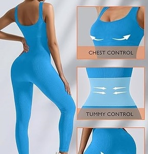 Women Slim Fit Solid Yoga Set Lightweight Quick Dry Gym Bra Leggings Pants Breathable High Waist Yoga Suit Bodysuit Sets - Product Image 3