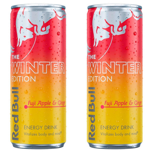 Bebida Energética Red Bull Edición Invierno con Sabor a Manzana Fuji y Jengibre, Paquete de 24 Latas de 250 ml con 80 mg de Cafeína, Aproximadamente Igual a la Cantidad de Cafeína - Product Image 2